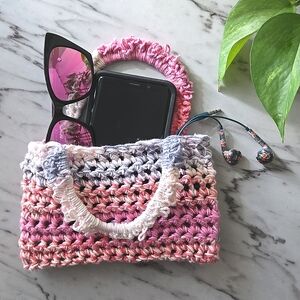 Handmade Knit Mini Purse